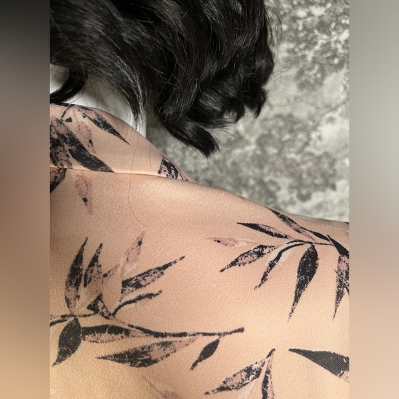 Pink Leaf Print Blazer - Picture 7 of 9